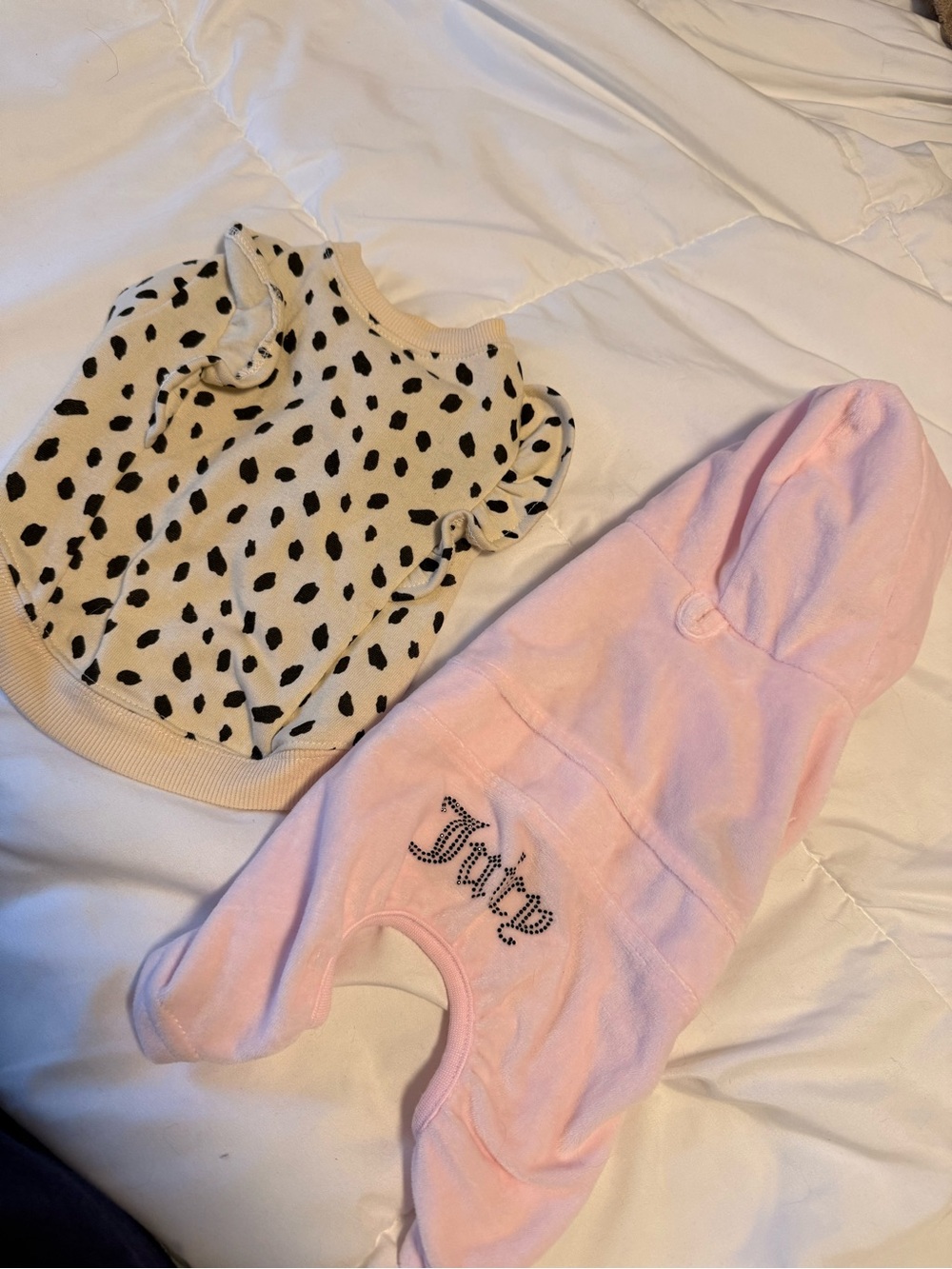 Juice Couture Hooded Pet Jumpsuit with Rhinestone Juicy